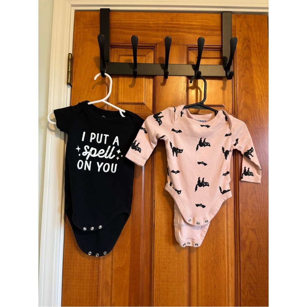 Bundle 2 Halloween Onesies 3-6 MO